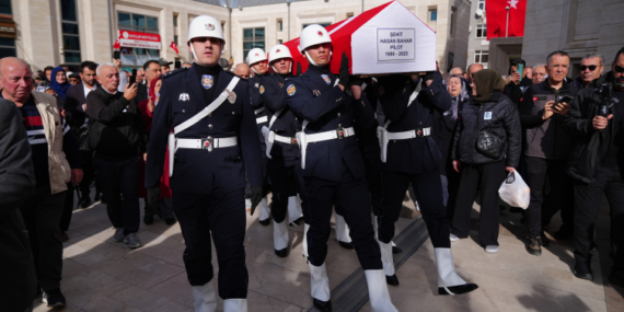 Şehit pilot Hasan Bahar İstanbul’da son yolculuğuna uğurlandı