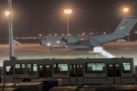 Şehitlerimizin naaşını taşıyan uçak Tiflis'ten havalandı