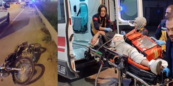 Sokakta motosikletle yarış hastanede bitti: 6 yaralı