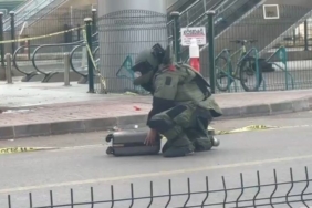 Tren istasyonunda şüpheli çanta paniği: Fünye ile patlatıldı