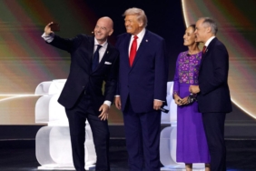 2026 Dünya Kupası'na ev sahipliği yapacak ABD, Kanada ve Meksika'nın liderleri sembolik kura çekiminde buluştu