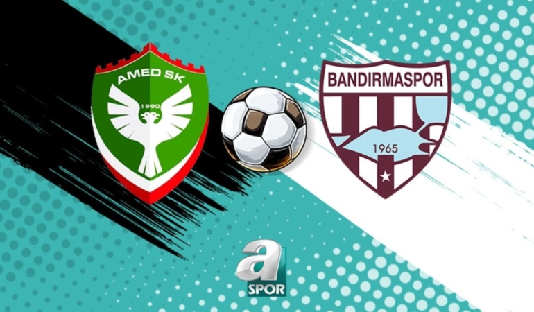 Amedspor-Bandırmaspor maçı ne zaman, saat kaçta ve hangi kanalda?