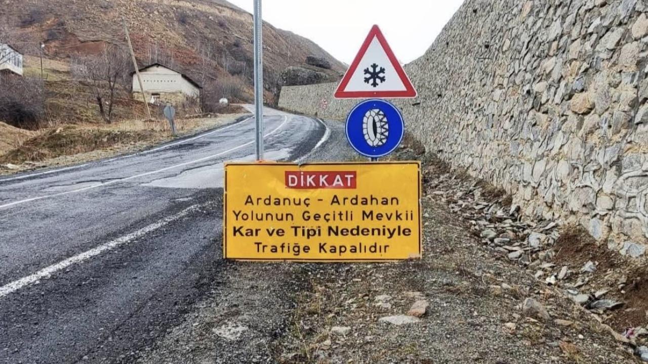 ArdahanArdanuç kara yolu kış boyunca ulaşıma kapalı olacak