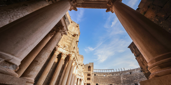 Busra Antik Kenti, İslam dönemlerine ait izler taşıyor