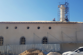 Depremlerde zarar gören 160 yıllık Dervişiye Camii yeniden yükseliyor