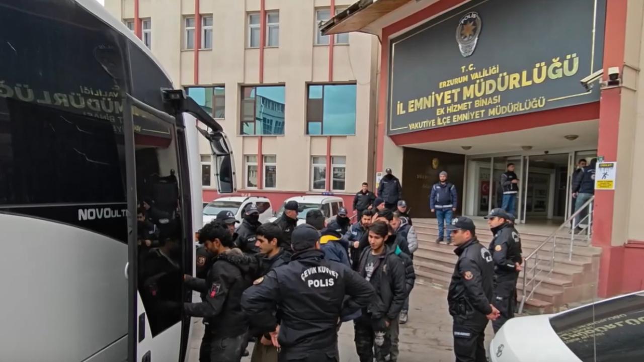 Erzurum'da 73 düzensiz göçmen yakalandı