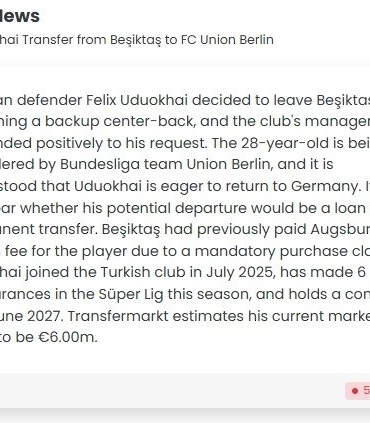 Felix Uduokhai'yi Bundesliga'dan talip çıktı!