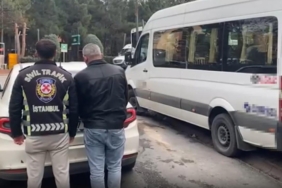 İstanbul'da trafiği tehlikeye düşüren sürücüye para cezası