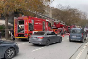 Kadıköy'de 5 katlı binada yangın