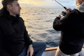 Kıvanç Tatlıtuğ ile Kıvanç Kasabalı'nın balık keyfi