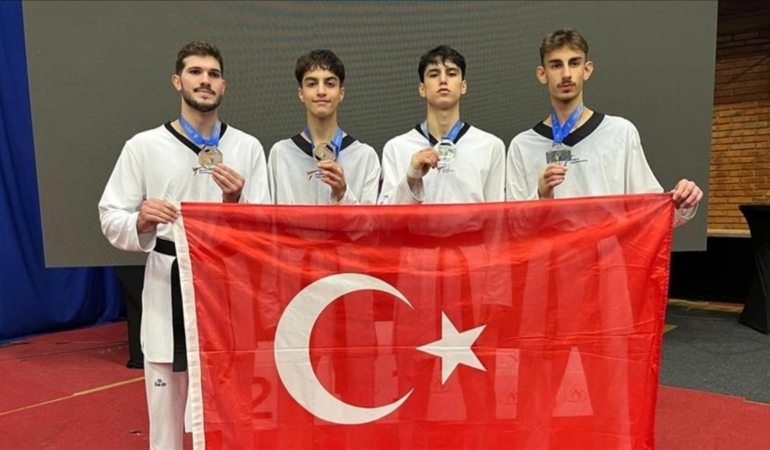 Milli tekvandocular Ümitler Avrupa Şampiyonası'nda 4 madalya kazandı!