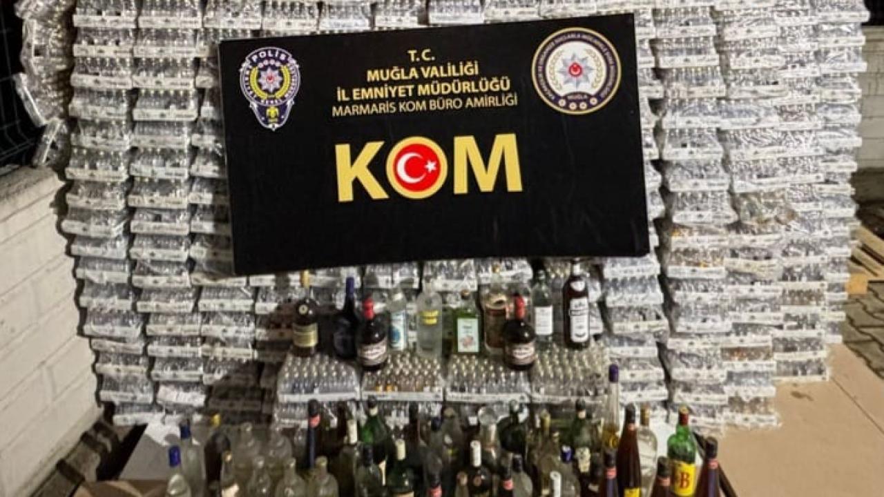 Muğla'da 104 bin 212 şişe kaçak içki ele geçirildi