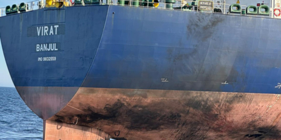 Saldırıya uğrayan VIRAT isimli gemi İstanbul açıklarına ulaştı