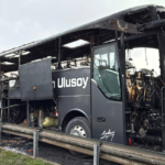 Anadolu Otoyolu'nda yolcu otobüsü alevlere teslim oldu