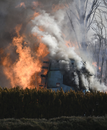 Ankara'da Emniyete ait otoparkta çıkan yangın söndürüldü