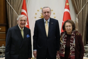 Cumhurbaşkanı Erdoğan, iş insanları Koç ve Arsel'i kabul etti