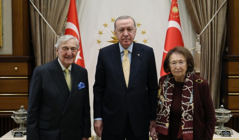 Cumhurbaşkanı Erdoğan, iş insanları Koç ve Arsel'i kabul etti