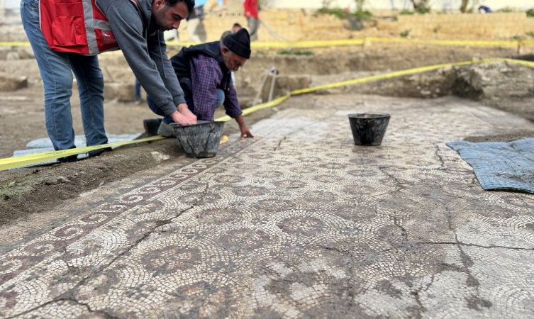 Hatay'da Geç Antik Çağ'a ait mozaik bulundu