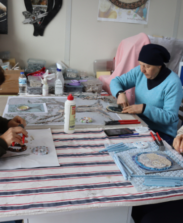 Hataylı kadınlar mozaiği Avrupaya taşıdı