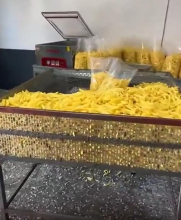 Hijyen koşullarına uymayan 600 kilo patates cipsine el konuldu