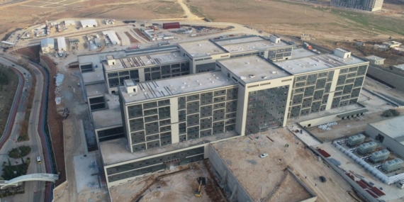 Hızla yükselen Mardin Şehir Hastanesinde sona gelindi