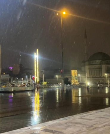 İstanbul'da kar yağışı