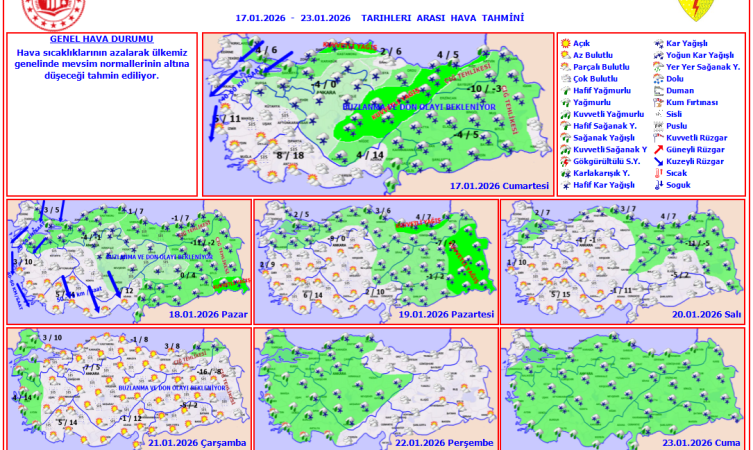 Meteoroloji'den kar ve soğuk hava uyarısı