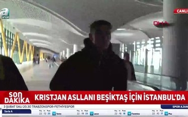 SON DAKİKA: Beşiktaş'ın yeni transferi Kristjan Asllani İstanbul'a geldi!