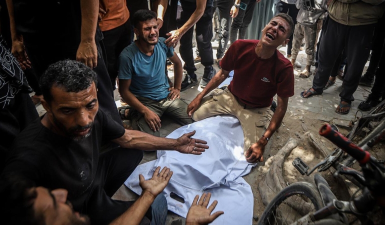 Soykırımcı İsrail'in Gazze'deki saldırılarında 2 Filistinli hayatını kaybetti
