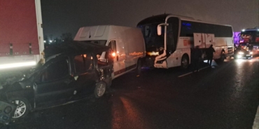 Anadolu Otoyolu'nda zincirleme kaza: 6 yaralı
