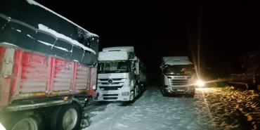 BingölErzurum kara yolu tır trafiğine kapatıldı
