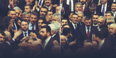 CHP'li vekillerden TBMM'de kürsü provokasyonu