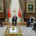 Cumhurbaşkanı Erdoğan, KKTC Başbakanı Üstel'i kabul etti