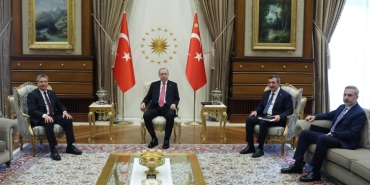 Cumhurbaşkanı Erdoğan, KKTC Başbakanı Üstel'i kabul etti