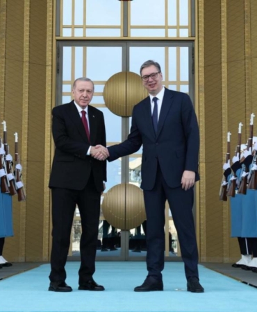 Cumhurbaşkanı Erdoğan, Sırbistan Cumhurbaşkanı Vucic'i resmi törenle karşıladı