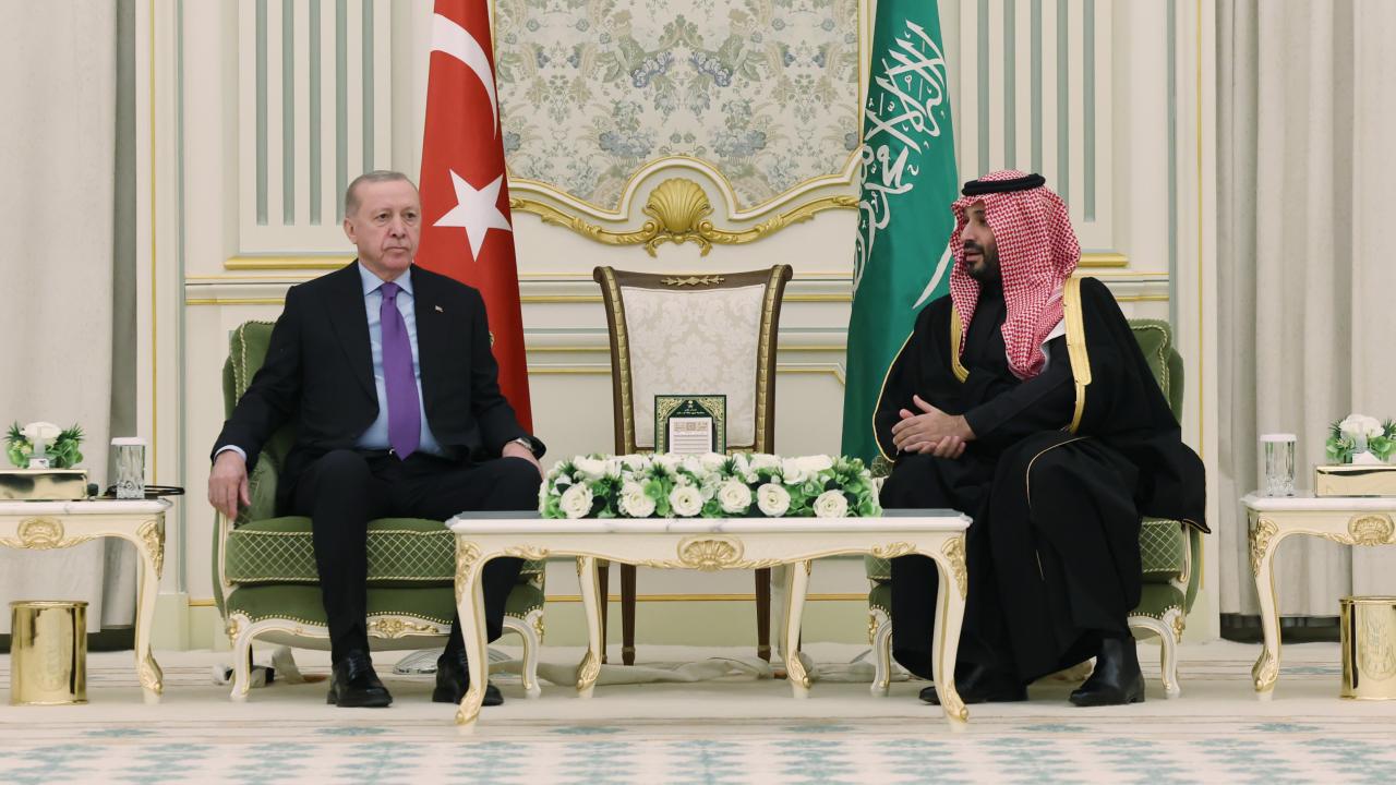 Cumhurbaşkanı Erdoğan, Suudi Arabistan Veliaht Prensi Selman ile görüştü
