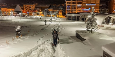 Erzurum, 2004 yılından bu yana en yoğun kar yağışını gördü