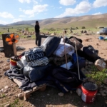 Filistin topraklarını gasbeden İsrailliler, Batı Şeria'da 15 Filistinli aileyi yerinden etti