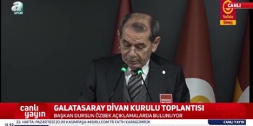 Galatasaray'da Dursun Özbek'ten çok konuşulacak cevap: Başkanları karıştırdıklarını düşünüyorum!