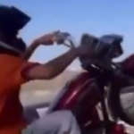 Motosiklette akrobatik hareketler yapan sürücüye 77 bin lira ceza