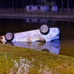 Samsun'da otomobil sulama kanalına devrildi 1 ölü, 1 yaralı