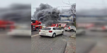 Silivri'de fabrika yangını