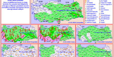 Yurt genelinde kuvvetli yağış ve lodos fırtınası bekleniyor