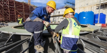 Akkuyu'da kritik yapısal bileşen monte edildi