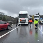 Anadolu Otoyolu'nda zincirleme kaza nedeniyle kapanan İstanbul yönü ulaşıma açıldı