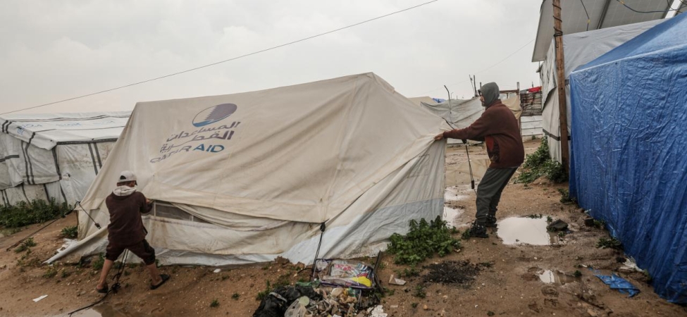 BM: Gazze'de 1500 barınma noktasının 900'den fazlası sel riski altında