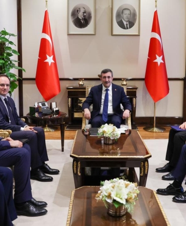 Cumhurbaşkanı Yardımcısı Yılmaz, 4 ülkenin büyükelçisini kabul etti
