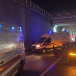 D100 kara yolunda zincirleme kaza: 3 araç birbirine girdi