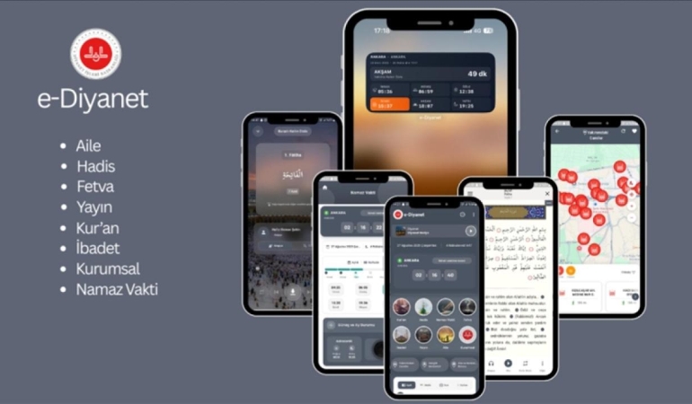 Diyanetin dijital uygulaması 1 milyondan fazla indirildi