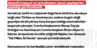 DMM'den Azerbaycan açıklaması
